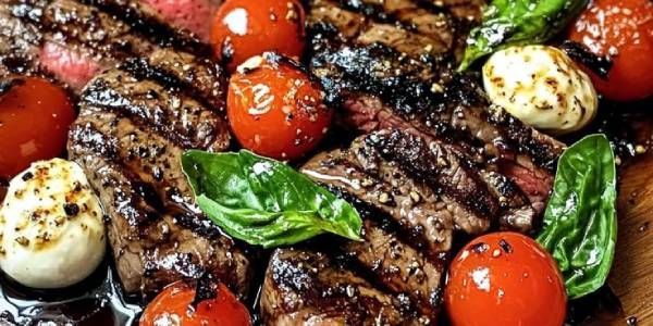Grilovani biftek od buta sa kapreze salatom i balzamiko sosom