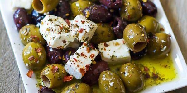 Marinirane masline sa Feta sirom